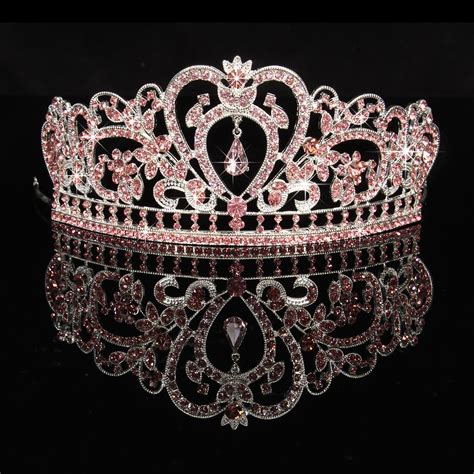 bride rhinestone crystal wedding tiara crown prom pageant princess