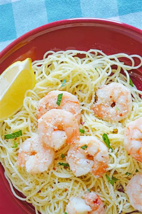 easy shrimp scampi recipe with pasta {15 minute dinner }