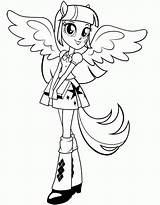 Coloring Equestria Pages Pony Little Girl Girls Popular sketch template