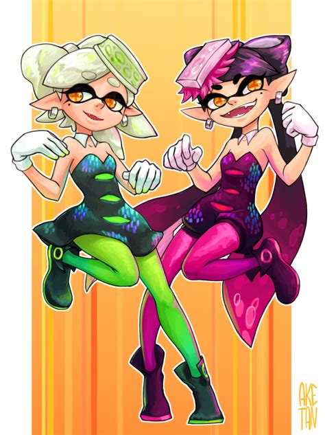 splatoon squid sisters by aketan on deviantart