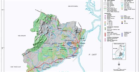 peta kota peta kabupaten tanah bumbu
