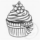 Cupcake Drawing Drawings Coloring Cupcakes Cute Cakes Pages Ice Kids Bolos Sorvetes Za Getdrawings Creams Choose Board Riscos Graciosos Google sketch template