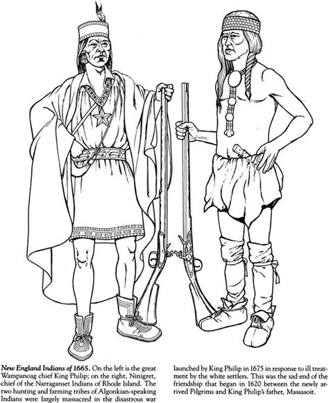 indian tribes  north america coloring book dover publications