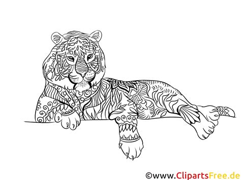 tiger malvorlage kostenlos coloring  malvorlagan