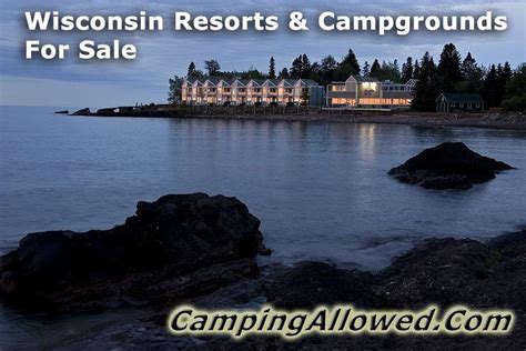 wisconsin resorts campgrounds  sale wi