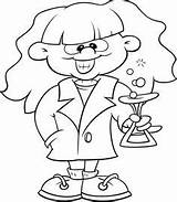 Coloring Scientist Mad Pages Party Professor sketch template