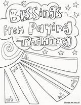 Coloring Pages Lds Tithing Gospel Topics Sunday Church Pay School Activity Activities Kids Printable Doodles Religious Template Religions Primary Visit sketch template