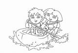 Coloring Dora Diego Pages Popular sketch template