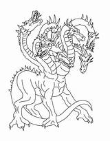 Headed Hydra Mythology Lernean Designlooter Colorkiddo sketch template