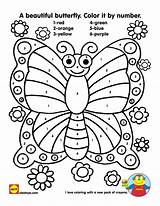 Butterfly Color Number Coloring Pages Numbers Printables Worksheets Kindergarten Printable Kids Spring Bug Activity Butterflies Preschool Coloringhome Sheets Monarch Activities sketch template