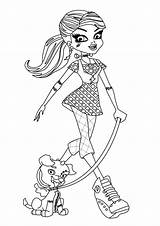 Monster Coloring Pages High Getdrawings Skelita sketch template