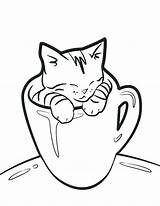 Coloring Cat Pages Funny Getcolorings sketch template