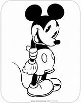 Mickey Mouse Disneyclips Shy Funstuff sketch template