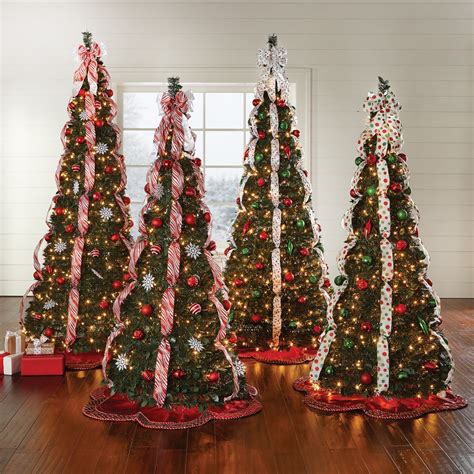 brylanehome christmas fully decorated pre lit  ft pop  christmas tree walmartcom