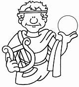 Greek Coloring Pages Food Greece Ancient Template Drawings 1139 96kb sketch template