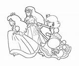 Peach Rosalina Daisy Coloring Princess Pages Mario Printable Princes Petal Rose Anime Jeff Killer Color Print Getcolorings Getdrawings Popular Colorings sketch template