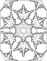 Coloring Pages Dover Publications Choose Board Snowflake sketch template