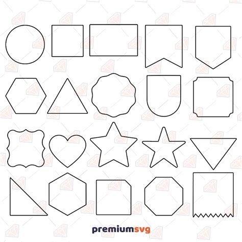 basic shapes svg vector  clipart files lupongovph