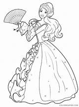 Barbie Coloring4free Dress Coloring Pages Wearing Beautiful Related Posts sketch template