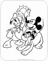 Pluto Duck Disneyclips sketch template