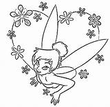 Tinkerbell Pages Disney Coloring Printable Princess Bell Tinker Color Christmas Valentine Colouring Print Kids Emo Printables Book Clipart Halloween Getcolorings sketch template