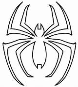 Logo Stencil Spiderman Spider Man Pumpkin Coloring Template Printable Pages Stencils Templates Superhero Super Symbols Hero Choose Board sketch template