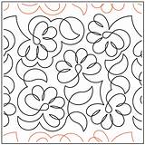 Pantograph Flowers Feathered Uer 2979 Deb Quilting Sku Pantographs sketch template