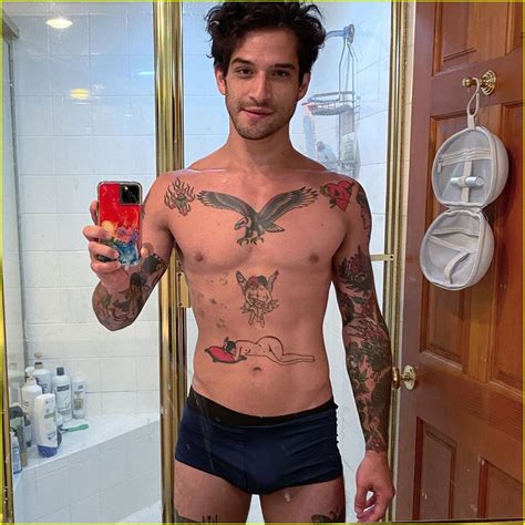 Full Sized Photo Of Tyler Posey Shirtless Selfie Photo 4476003 Just