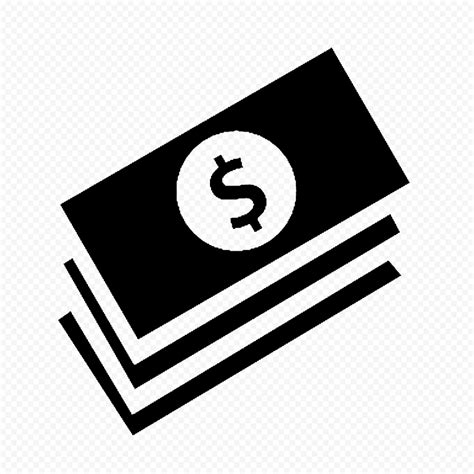 money cash black icon transparent png citypng