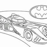 Batmobile Coloring Batman Pages Surfnetkids Sheet sketch template