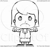 Mad Girl Clipart Illustration Cartoon Business Royalty Cory Thoman Lineart Outline Vector 2021 sketch template