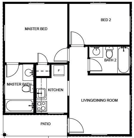 affordable housing floor plan  sq ft house