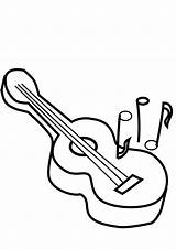Guitar Clipart Coloring Webstockreview sketch template