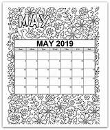 Coloring Printable Kids Pages Calendar May Calendars Colouring Color Monthly Choose Board sketch template