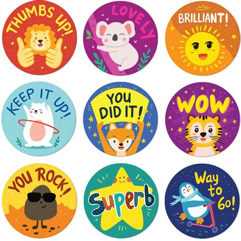 buy reward stickers  kids  sweetzer orange  stickers  assorted designs