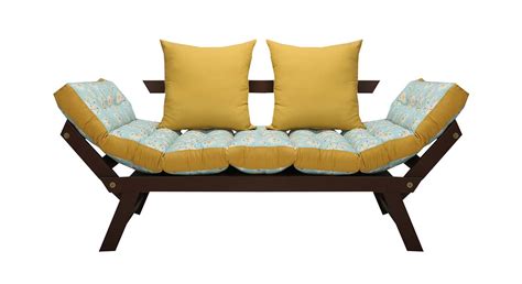 arthur futon sofa cum bed in sea green colour urban ladder