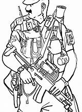 Uniform Police Coloring Pages Getcolorings Officer Color sketch template