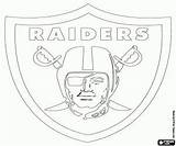 Raiders Football Coloring Logo Nfl Oakland Pages Club American Division Afc West sketch template