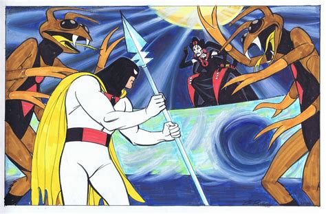 space ghost and black widow by steve rude 2016 in steven ng s hanna