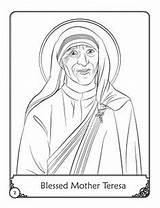 Teresa Mother Coloring Drawing Pages St Kids Catholic Blessed Therese Bosco Color Store Calcutta Herald Dessin Saint Books Saints Potrait sketch template