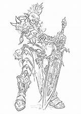 Warcraft Coloring Pages sketch template