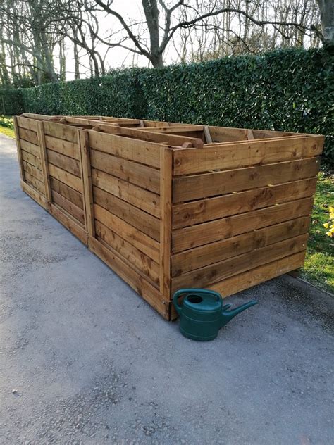 wooden compost bin large sizes archwood greenhouses