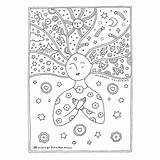 Mindful sketch template