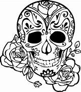 Calaveritas sketch template