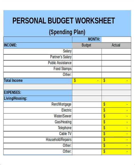 klauuuudia budgeting sheets template