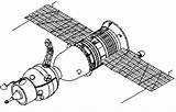 Soyuz Spacecraft 7k Ok Gif sketch template