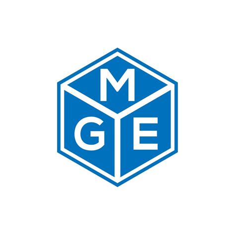 mge letter logo design  black background mge creative initials