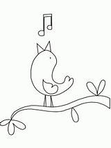 Coloring Bird Birds Sing Pages Printable Singing Animals Canary Kids Preschool Drawing Vocal Coach David Print Crafts Coloringpagebook Leave Gif sketch template
