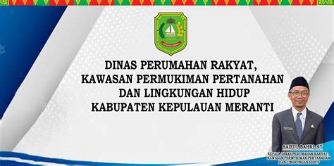 dinas perumaha rakyat kawasan permukiman pertanahan  lingkungan