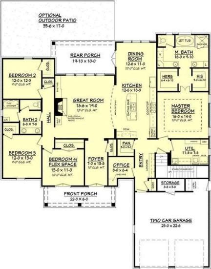 trendy house plans ranch open floor offices open floor house plans acadian house plans
